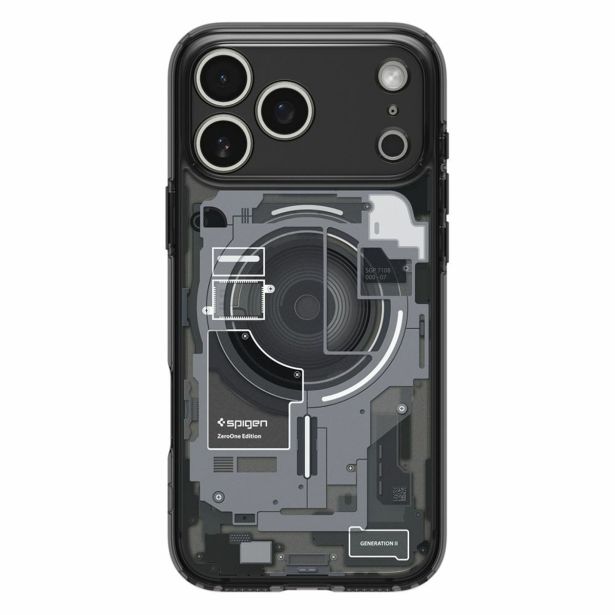 SPIGEN ULTRA HYBRID MAGSAFE OVITEK ZA IPHONE 17 PRO - ZERO ONE BLACK
