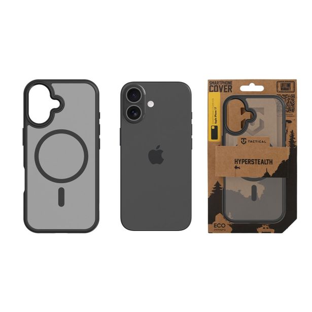 TACTICAL ASPHALT MAGFORCE SILIKONSKI OVITEK ZA IPHONE 17 - PROZORNO ČRN