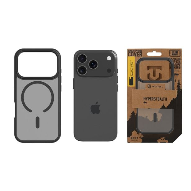 TACTICAL ASPHALT MAGFORCE SILIKONSKI OVITEK ZA IPHONE 17 PRO - PROZORNO ČRN