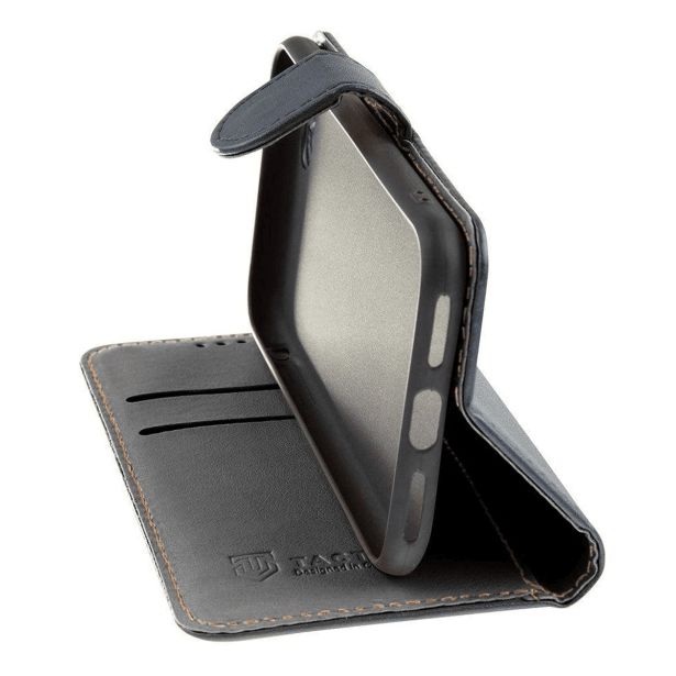 TACTICAL PREKLOPNA TORBICA FANCY DIARY GLADKA IPHONE 17 PRO - ČRNA
