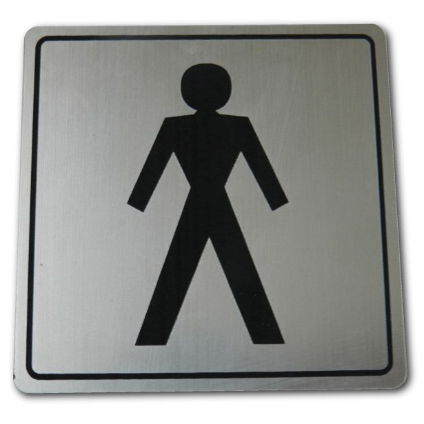 KLJUKA ZA VRATA-PRIBOR APECS OZNAČBA WC LASER K - M