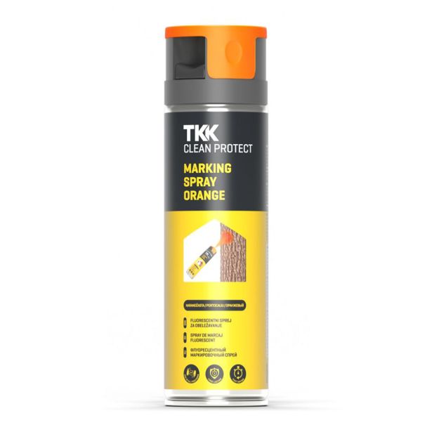 OZNAČEVALNI-MARKIRNI SPREJ TKK CLEAN PROTECT MARKING SPRAY ORANGE 500 ML
