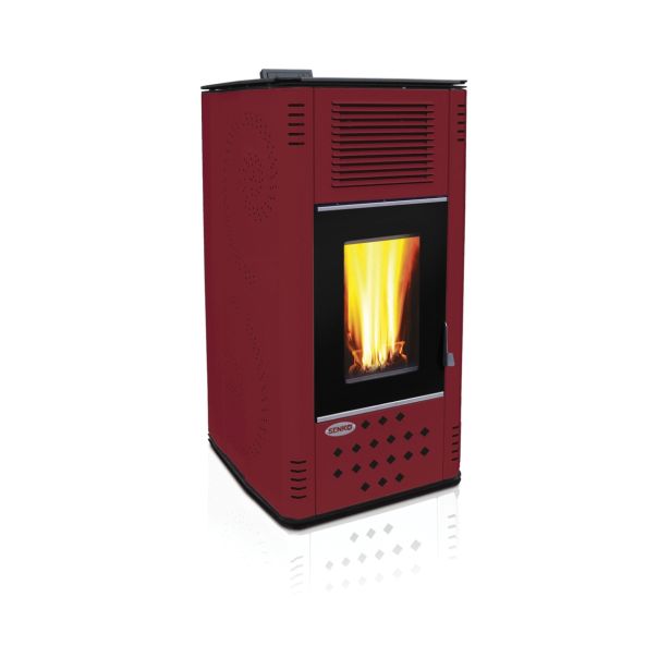 PELETNA PEČ SENKO P 12 WATER+AIR MODERN PC-2 BORDO