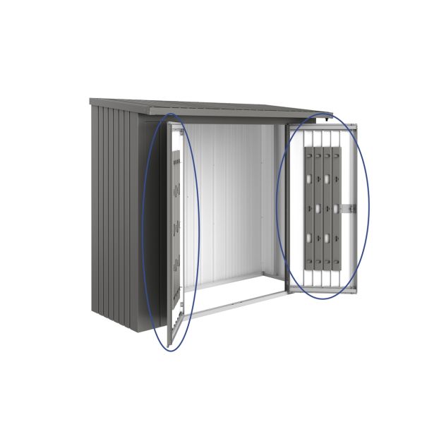 PAKET VRAT ZA REGAL ZA DRVA BIOHORT WOODSTOCK V230, 138X172.5