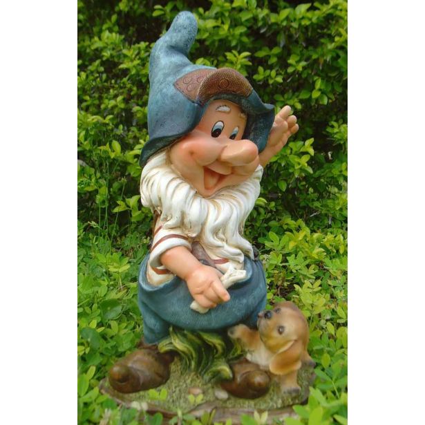 FIGURA, OKRASNA PALČEK S KUŽKOM VIŠ 39CM