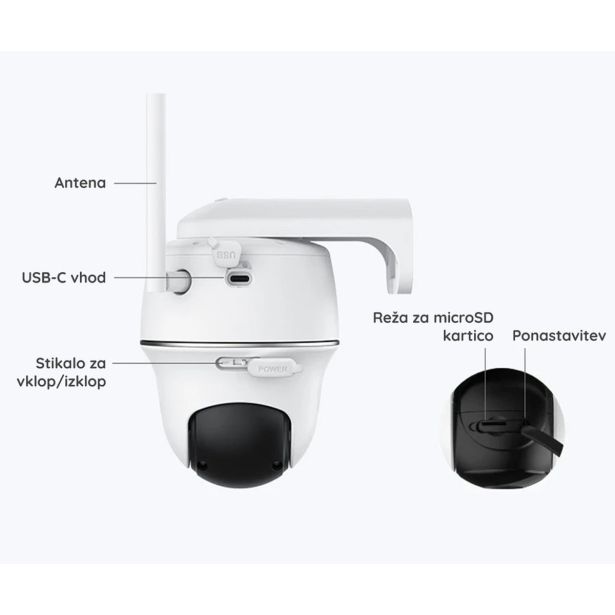 PAMETNA KAMERA REOLINK ARGUS B440 BELA