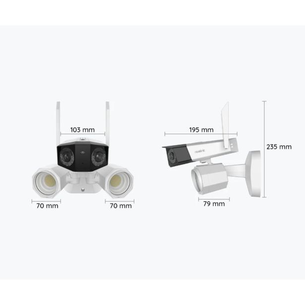PAMETNA KAMERA REOLINK FLOODLIGHT F750W BELA