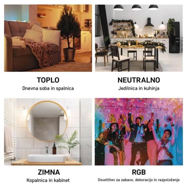 PAMETNA SIJALKA EMOS LED MR16 4.8W GU10 RGBCCT ZIGBEE