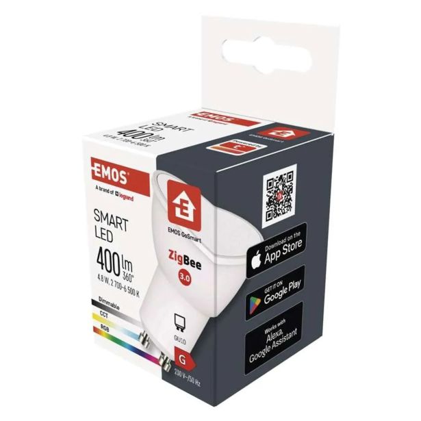 PAMETNA SIJALKA EMOS LED MR16 4.8W GU10 RGBCCT ZIGBEE