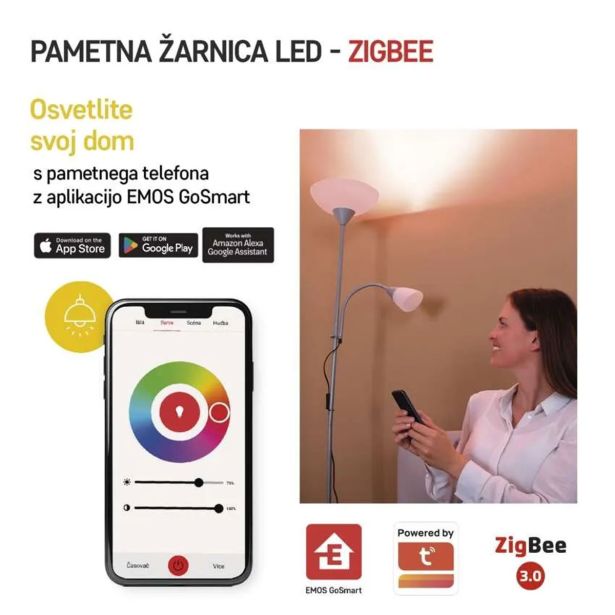PAMETNA SIJALKA EMOS LEDCANDLE 4.8W E14 RGBCCT ZIGBEE
