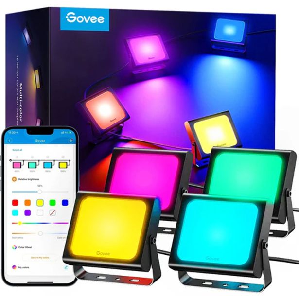 PAMETNA SVETILKA GOVEE RGBICWW LED REFLEKTOR ZUNANJI