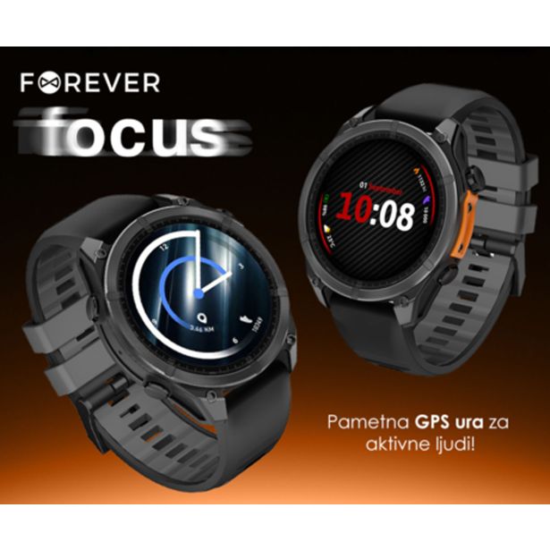 PAMETNA URA FOREVER FOCUS SW-900 GPS 1.43" AMOLED