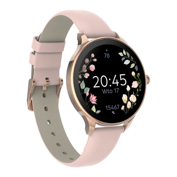 PAMETNA URA FOREVER VELORA SB-306 AMOLED ZASLON ROZA ZLATA