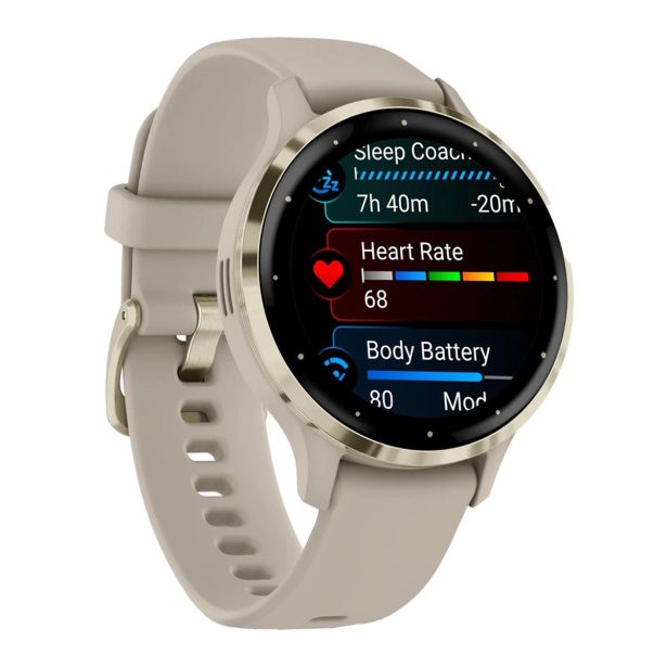 PAMETNA URA GARMIN VENU 3S - FRENCH GREY/SOFT GOLD