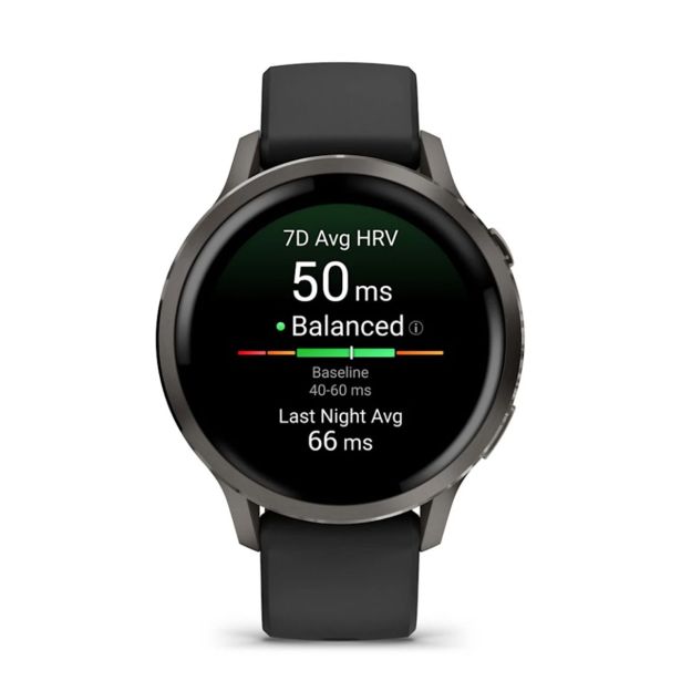 PAMETNA URA GARMIN VENU 4 (41MM), BLACK W/ SLATE + BLACK