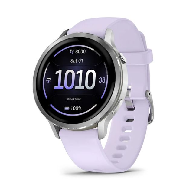 PAMETNA URA GARMIN VENU 4 (41MM) GRAY W/ SILVER + PERIWINKLE