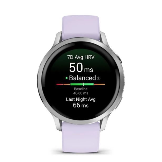 PAMETNA URA GARMIN VENU 4 (41MM) GRAY W/ SILVER + PERIWINKLE