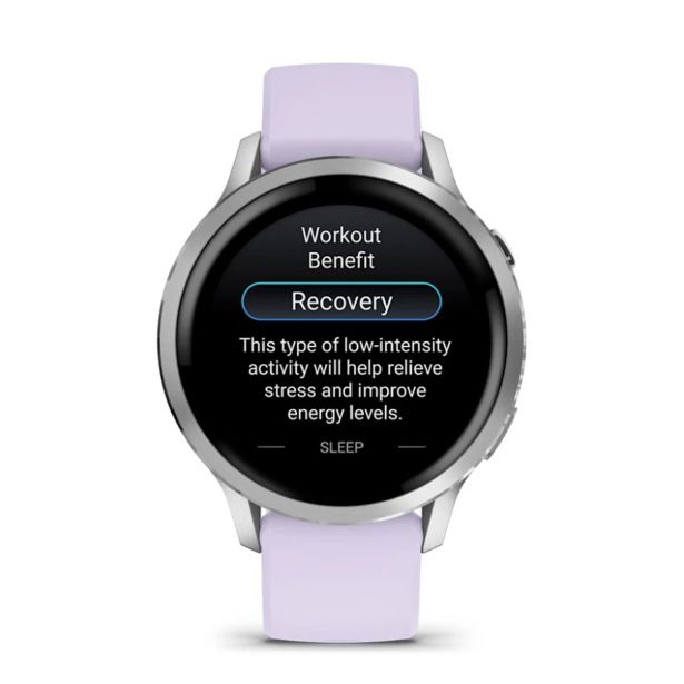 PAMETNA URA GARMIN VENU 4 (41MM) GRAY W/ SILVER + PERIWINKLE