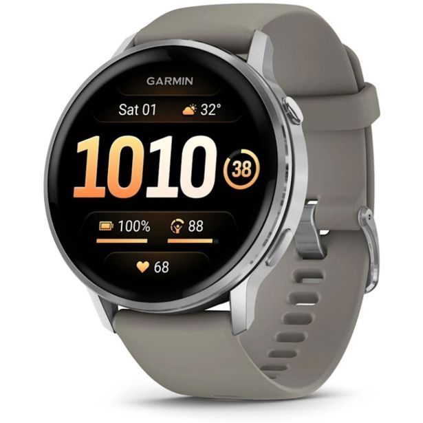 PAMETNA URA GARMIN VENU 4 (45MM), BLACK W/ SILVER + GRAY