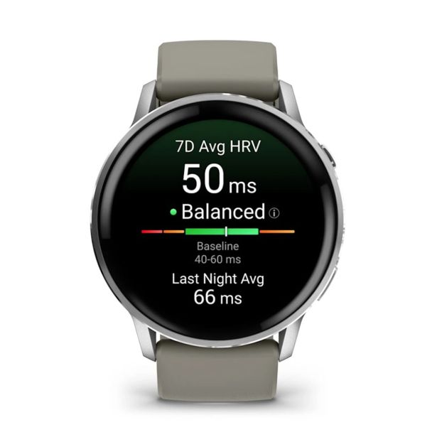 PAMETNA URA GARMIN VENU 4 (45MM), BLACK W/ SILVER + GRAY