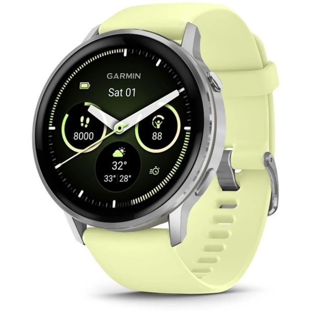 PAMETNA URA GARMIN VENU 4 (45MM), GRAY W/ SILVER + CITRON