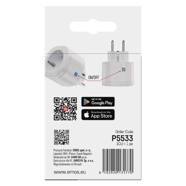 PAMETNA VTIČNICA EMOS IP-3009S WIFI