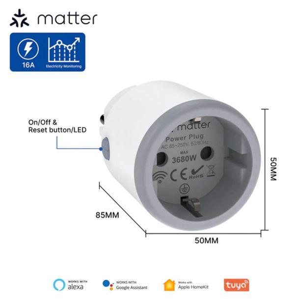 PAMETNA VTIČNICA MOES MATTER MWP-LO-EU16M