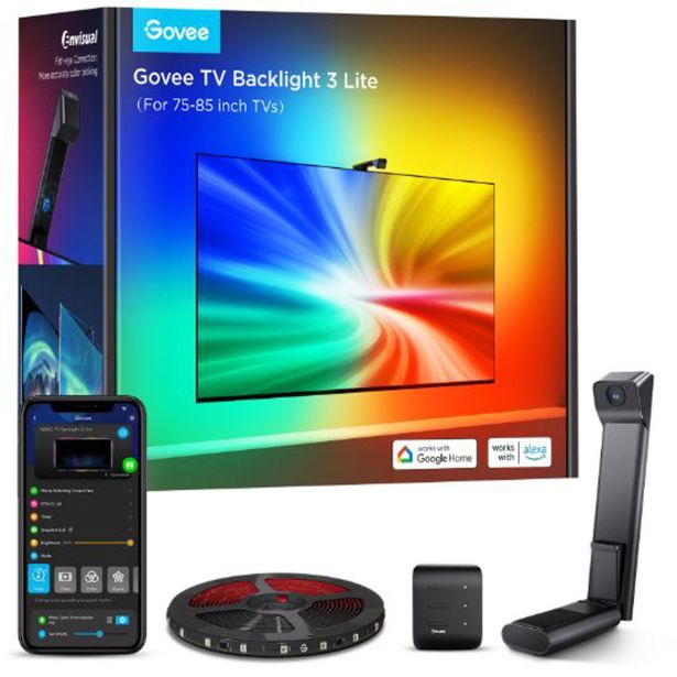 PAMETNI LED TRAK GOVEE TV OSVETLITEV OZADJA 3 LITE 75-85
