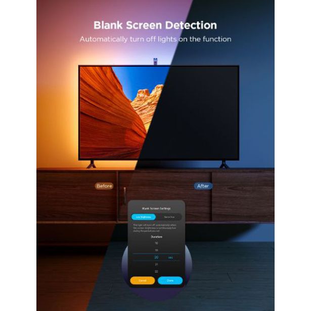 PAMETNI LED TRAK GOVEE TV OSVETLITEV OZADJA 3 LITE 75-85