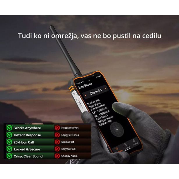 PAMETNI MOBILNI TELEFON BLACKVIEW XPLORE 1 WALKIE TALKIE