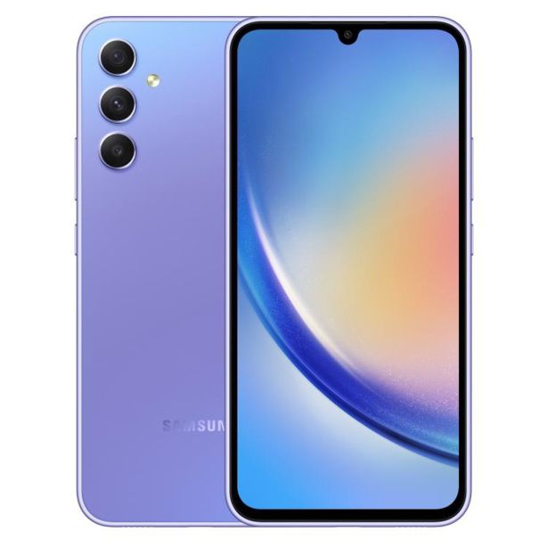 PAMETNI MOBILNI TELEFON SAMSUNG A34 5G 128GB VIJOLIČNA DODATNA POLNILNA BATERIJA