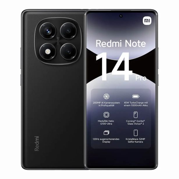 PAMETNI MOBILNI TELEFON XIAOMI REDMI NOTE 14 PRO 8/256GB ČRN