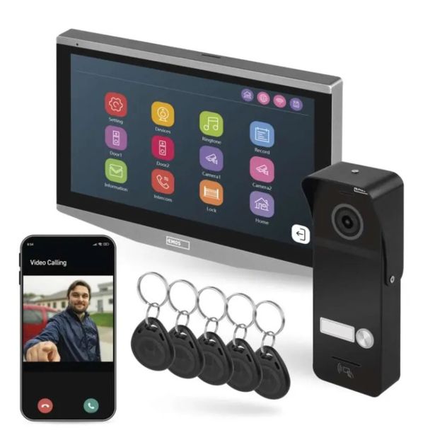 PAMETNI VIDEO DOMOFON EMOS GOSMART SET 7 IP-750A, WIFI