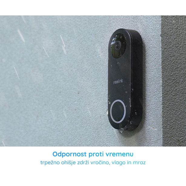 PAMETNI VIDEO DOMOFON REOLINK DOORBELL D340P ČRNA