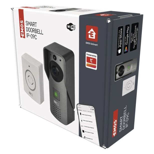 PAMETNI VIDEO DOMOFON EMOS VIDEO ZVONEC WIFI IP-09C