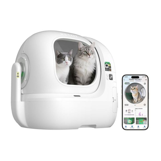 PAMETNO MAČJE STRANIŠČE, ZA VSE VELIKOSTI PETKIT PUROBOT MAX PRO 2