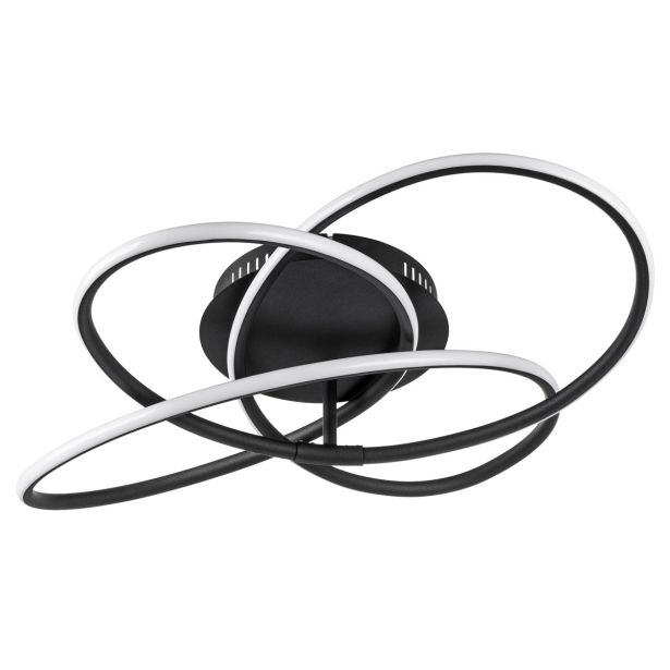 NADGRADNA STROP. SVETILKA PANDA 30W ČRNA WW