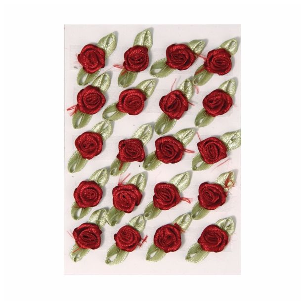 PAPIR, FILC, PENA, KREP RAYHER VRTNICE NA TRAKU 10 MM VINSKO RDEČE, 20 KOSOV