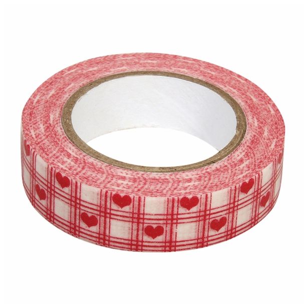 PAPIR, FILC, PENA, KREP RAYHER WASHI TRAK 15MM,15M SRČKI