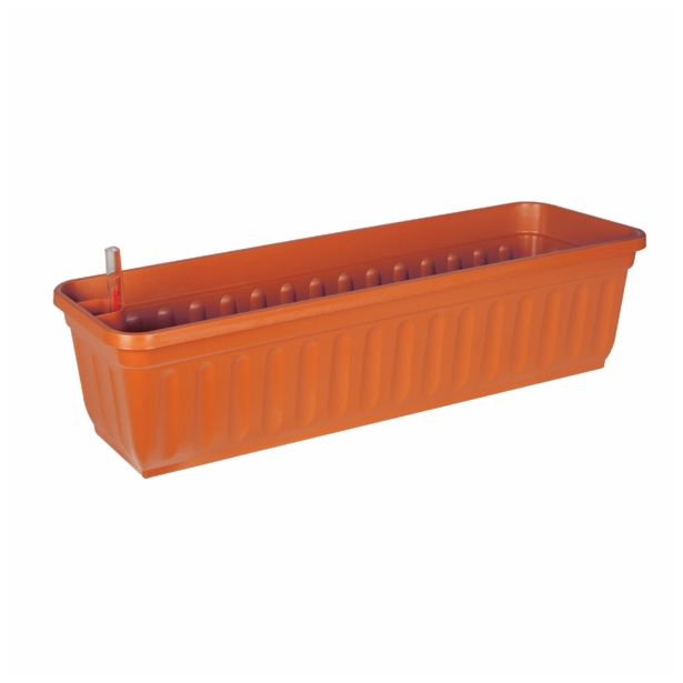 PE KORITO Z VODNO REZERVO ALPFA 80 CM TERACCOTA