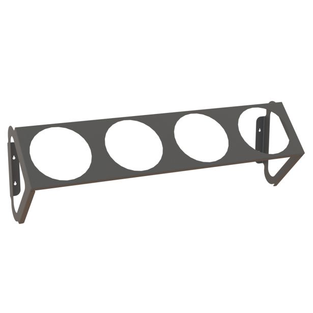 PE NOTRANJI LONEC RECIFE STENSKI NOSILEC ANTRACIT ZA 4 LONČKE