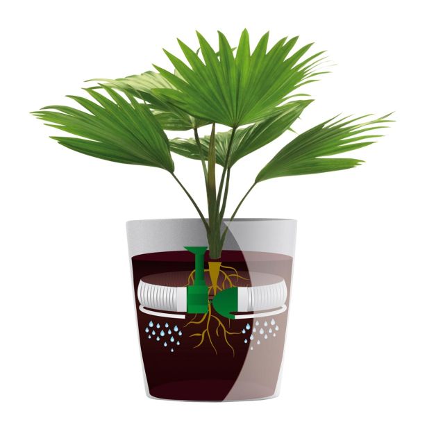 PE NOTRANJI LONEC SAN REMO GLOSSY BEL 30CM S SAMOZALIVALNIM SISTEMOM