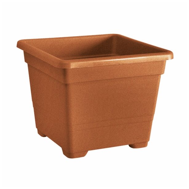 PE SADILNI LONEC KVADRAT 38 CM TERAKOTA