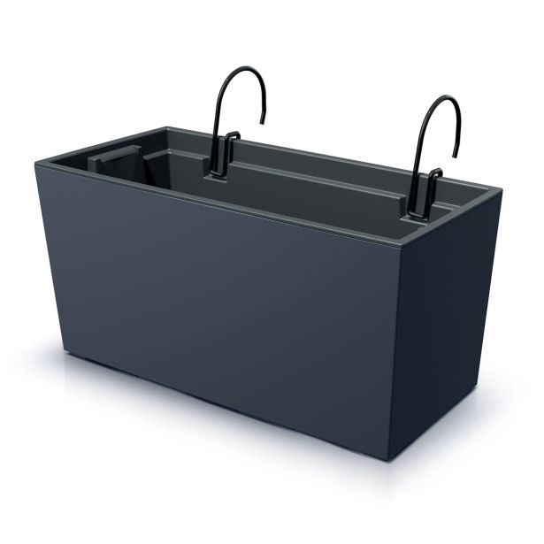 PE ZUNANJE KORITO PROSPERPLAST URBI CASE ANTRACIT 395X185X195 MM