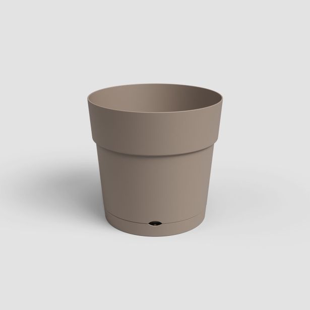 PE ZUNANJI LONEC ARTEVASI CAPRI WIDE 30 CM TAUPE Z VODNO REZERVO