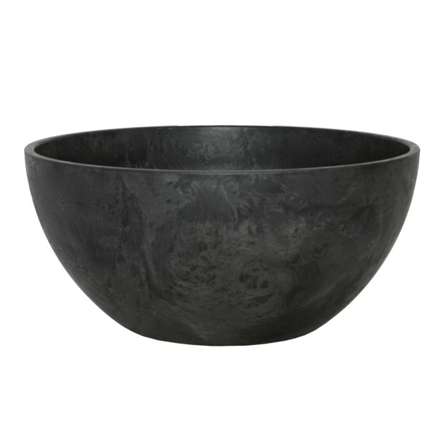 PE ZUNANJI LONEC ARTSTONE FIONA ČRNA SKLEDA 31X15