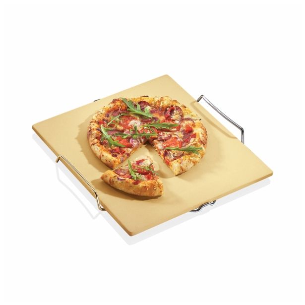 PEKAČ KÜCHENPROFI 38X35.5 CM PIZZA KAMEN S PODSTAVKOM
