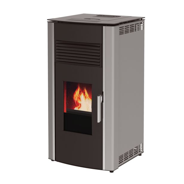 PELETNA PEČ ALFA PLAM LUCA R, METALIC SIVA 8.3 KW