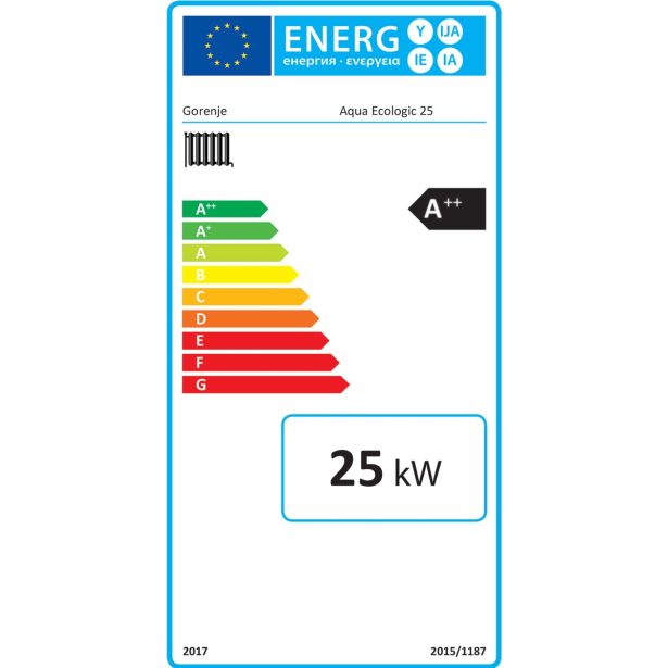PELETNA PEČ GORENJE AQUA ECO LOGIC 25 BELA