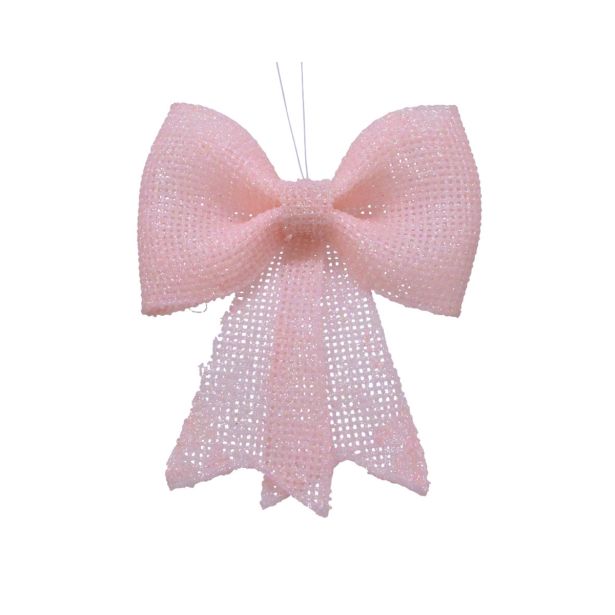 OKRASEK ZA JELKO PENTLJA 14 CM ROZA